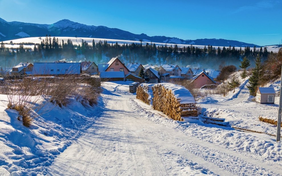 Lyžovanie, zima, Slovensko